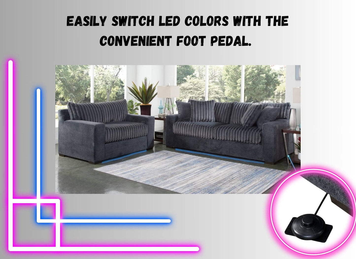 A364V6 Sofa with LED