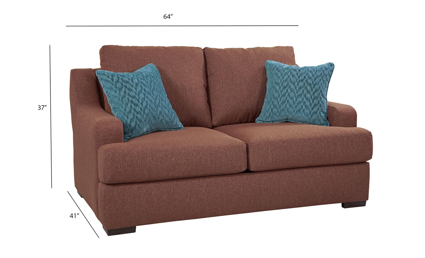 A65V2 Loveseat - Cinnamon
