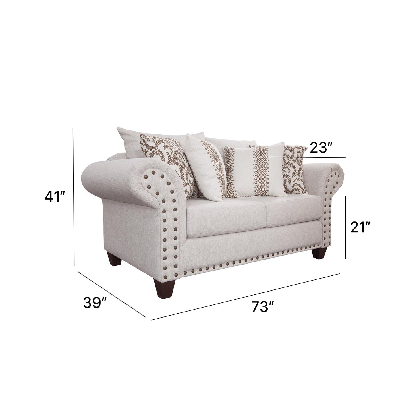 S169V3 Loveseat - Ivory