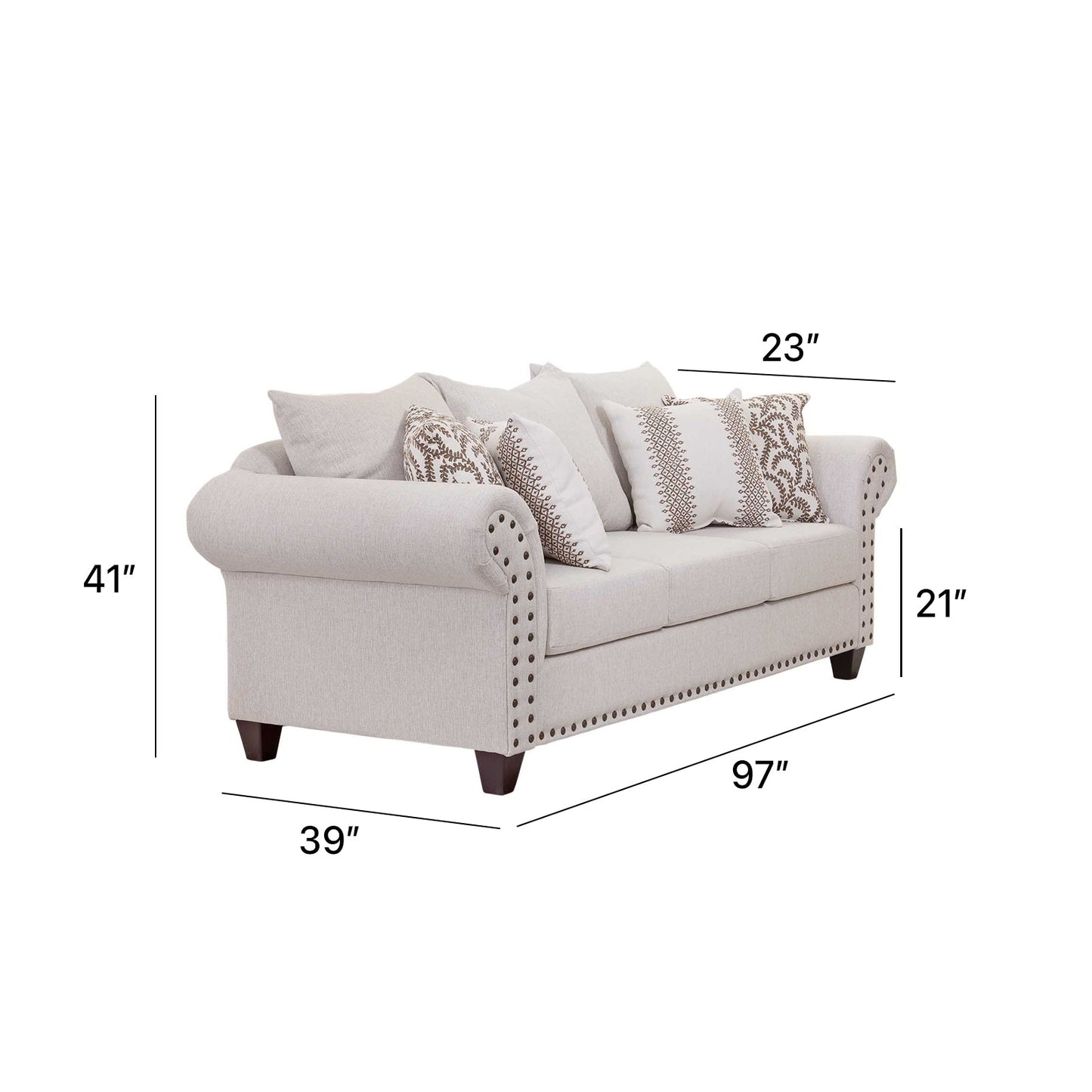 S169V3 Sofa - Ivory