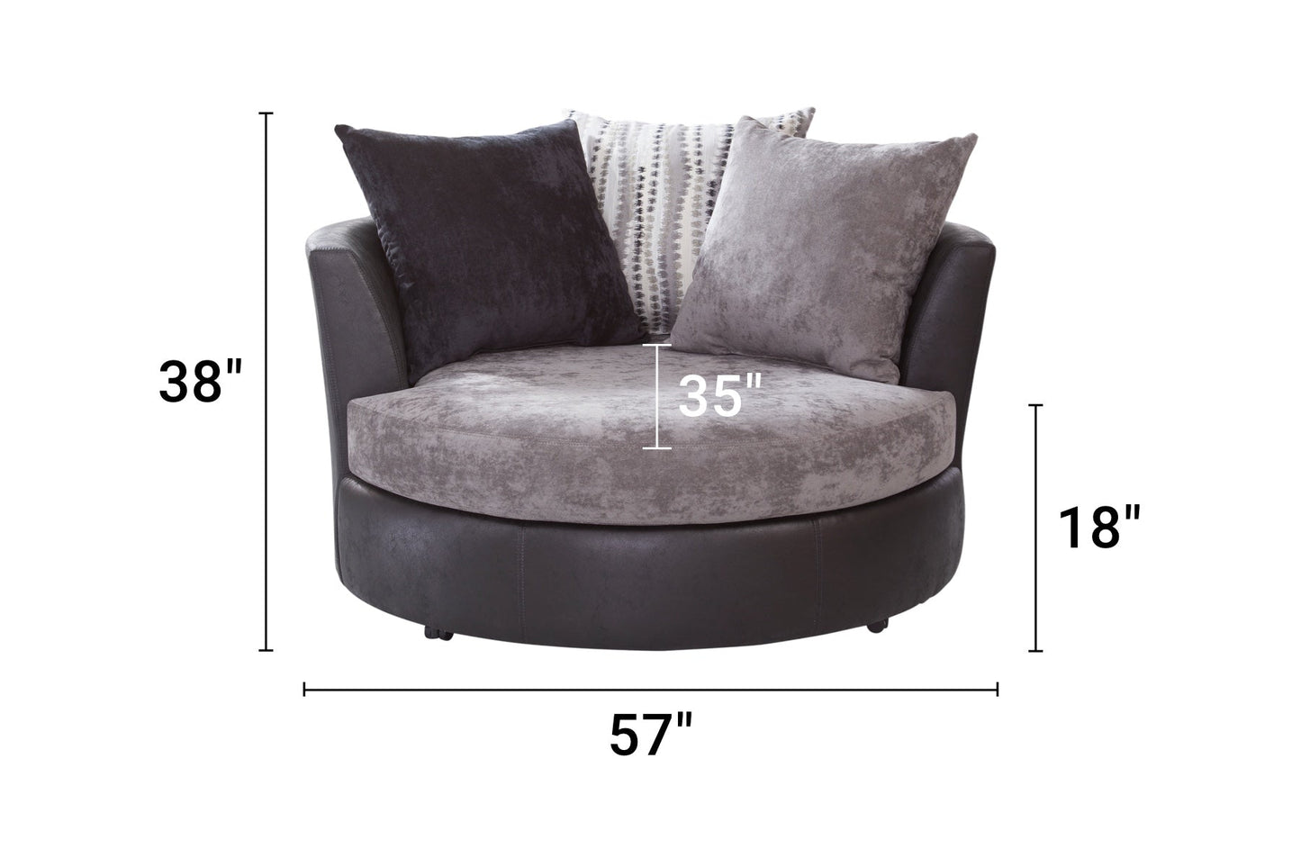 A317 Barrel Chair - Black