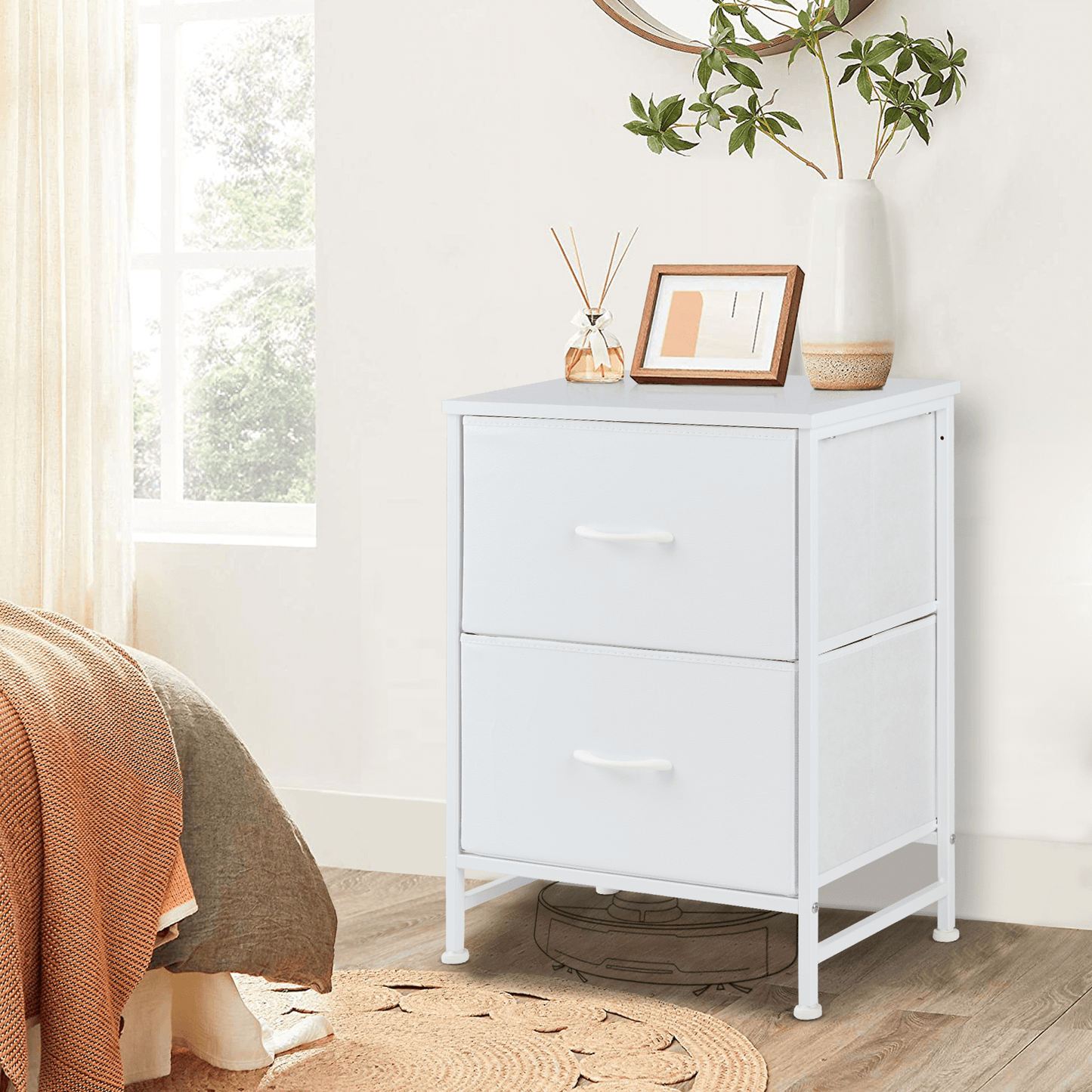 Drawers Dresser Chest of Drawers,Metal Frame and Wood Top