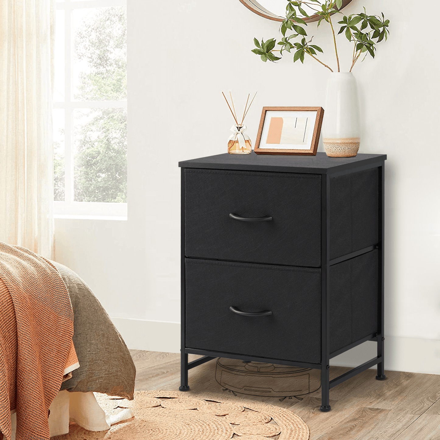 Drawers Dresser Chest of Drawers,Metal Frame and Wood Top