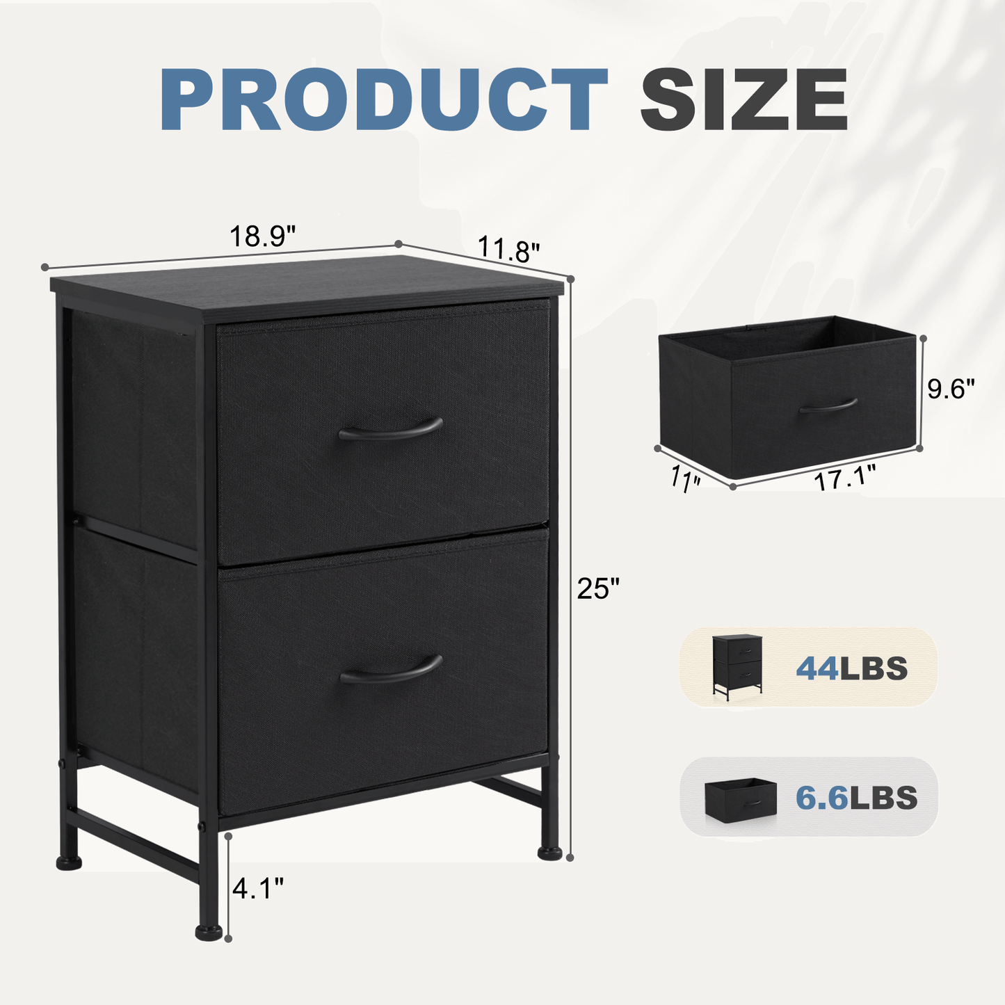 Drawers Dresser Chest of Drawers,Metal Frame and Wood Top