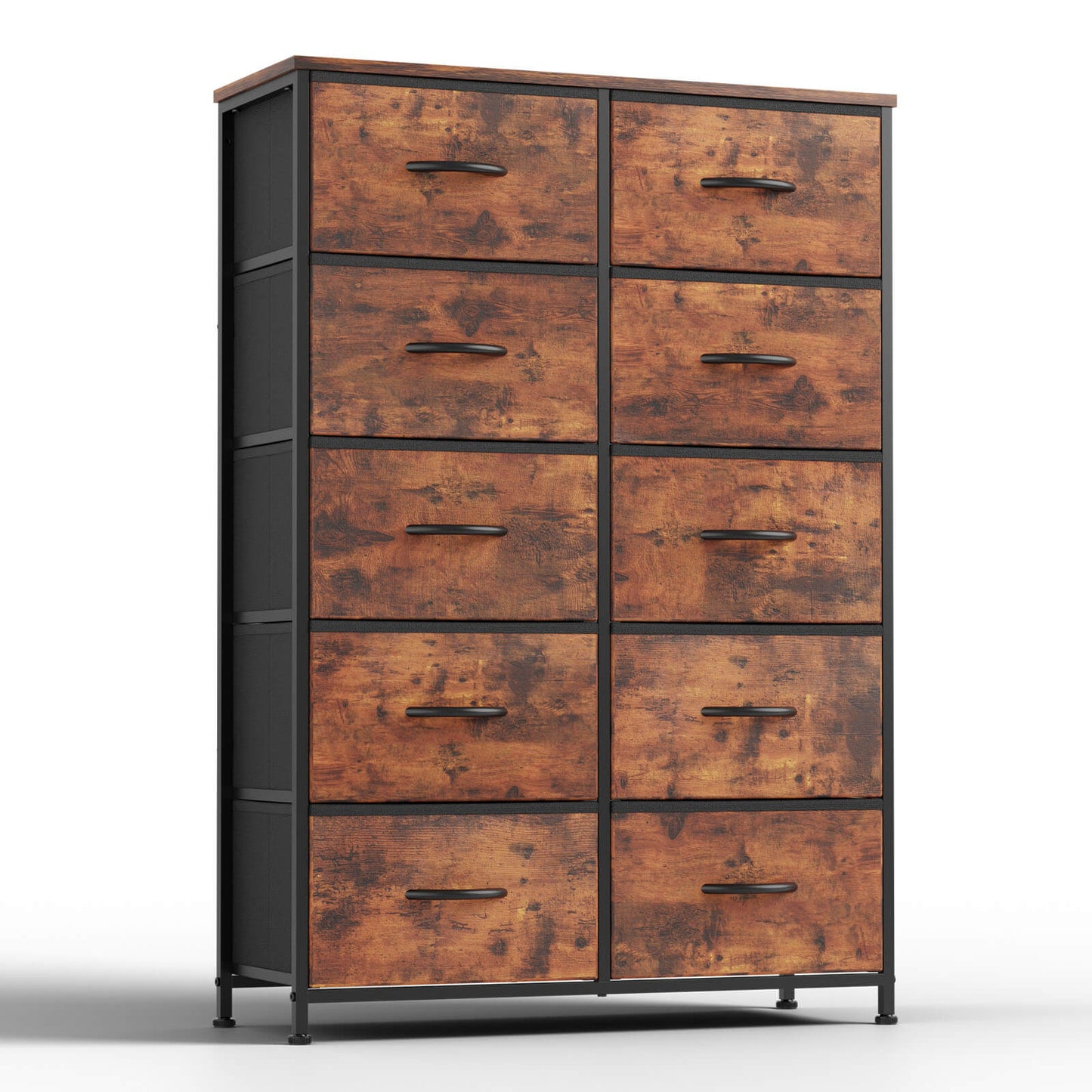 Dressers for Bedroom with 10 Drawers Storage Tower Tall Dresser Fabric Dressers