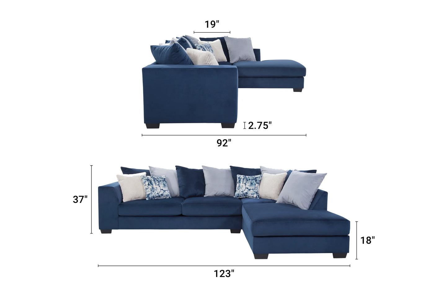 A317V8 Sectional and Ottoman Set