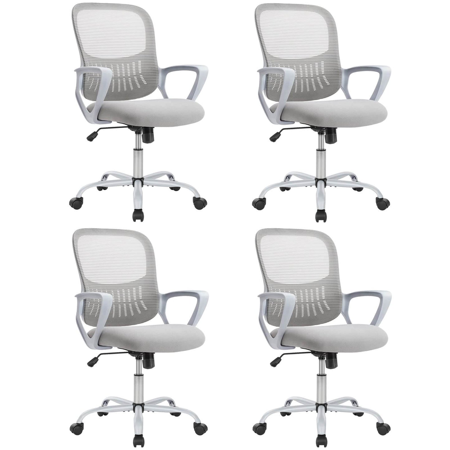 Mid-Back Task Chair with Lumbar Support,Ergonomic Home Office Desk Chairs