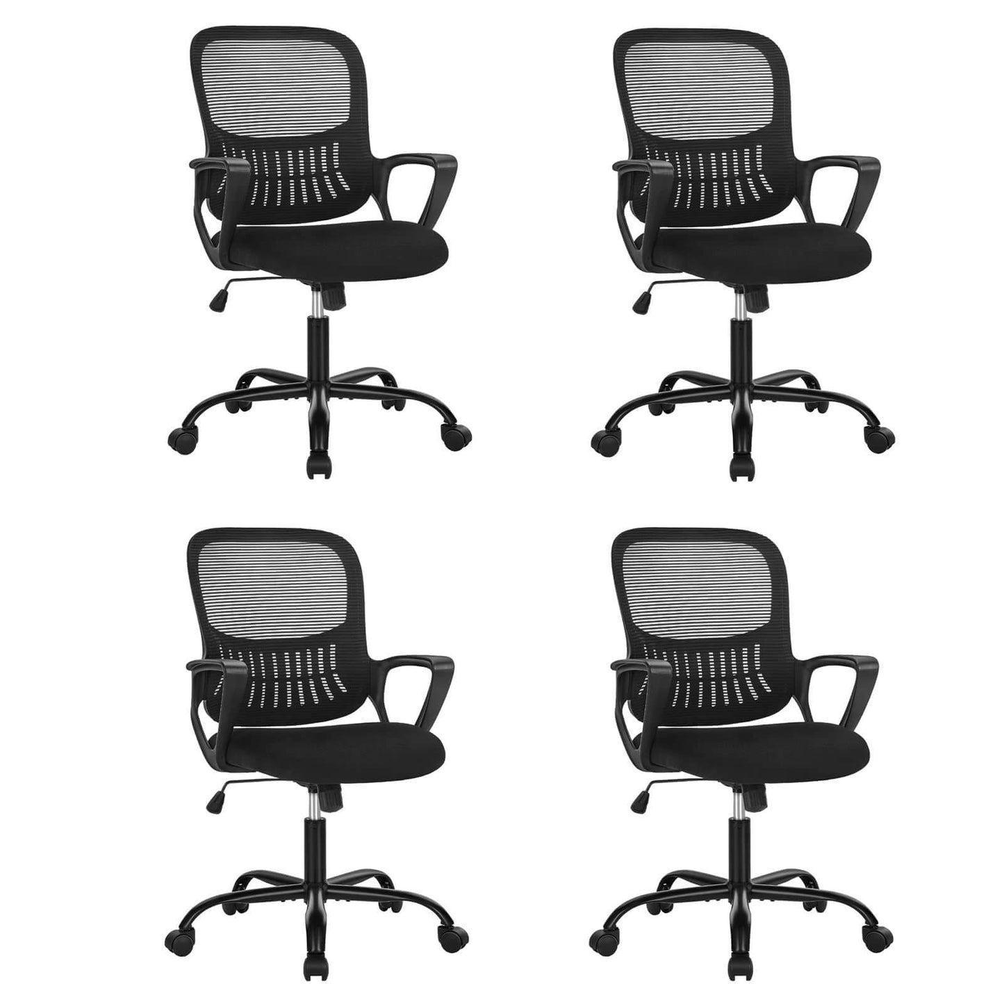 Mid-Back Task Chair with Lumbar Support,Ergonomic Home Office Desk Chairs