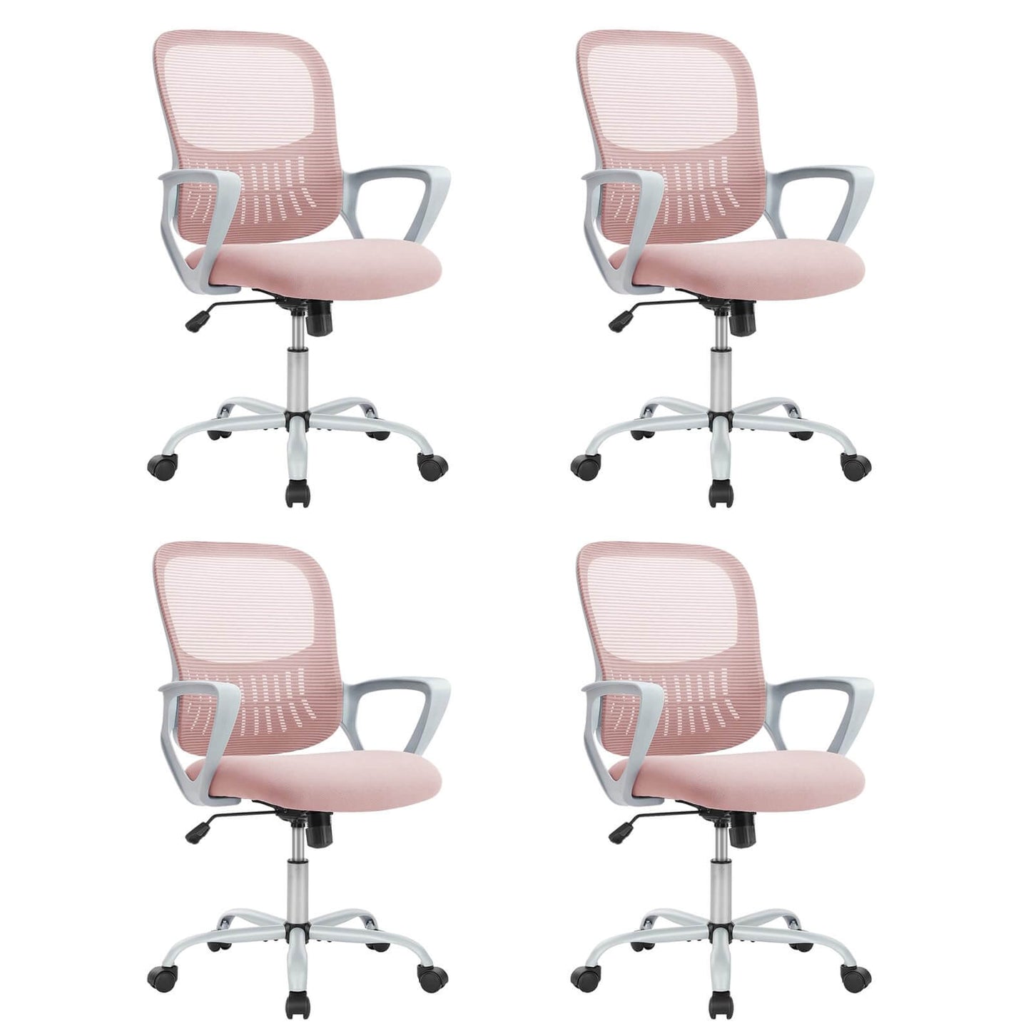 Mid-Back Task Chair with Lumbar Support,Ergonomic Home Office Desk Chairs
