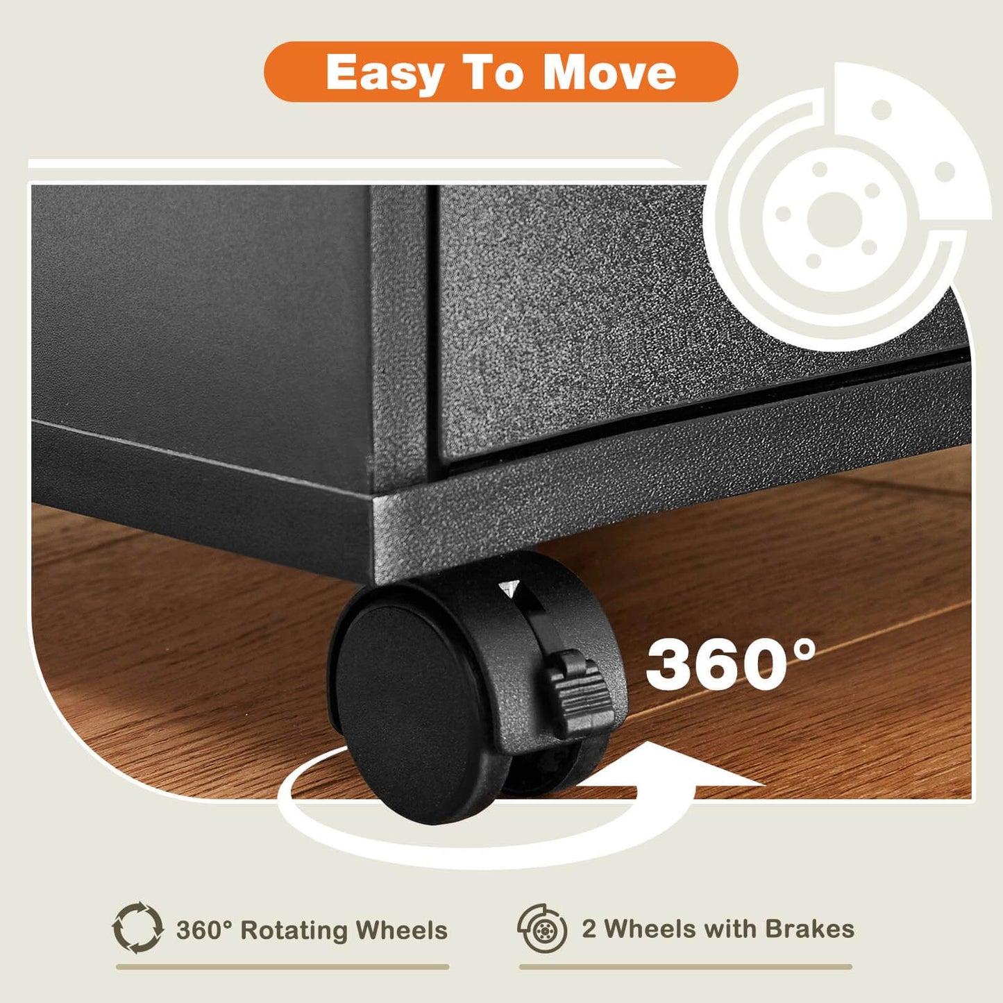 Storage Cabinet Dressers with Wheels Mobile Organizer Drawers for Office, Bedroom, Home