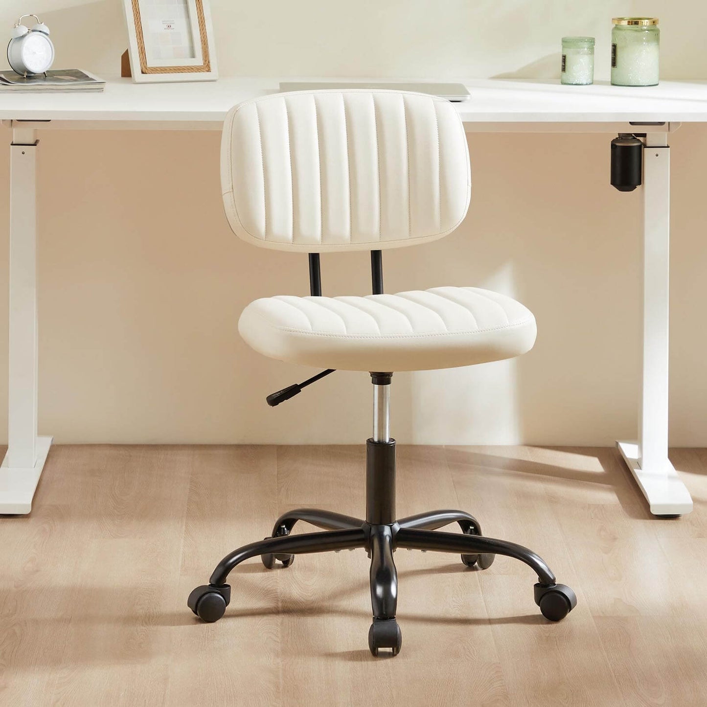 Adjustable Height 360° Rolling Swivel Computer Task Chair without Arm