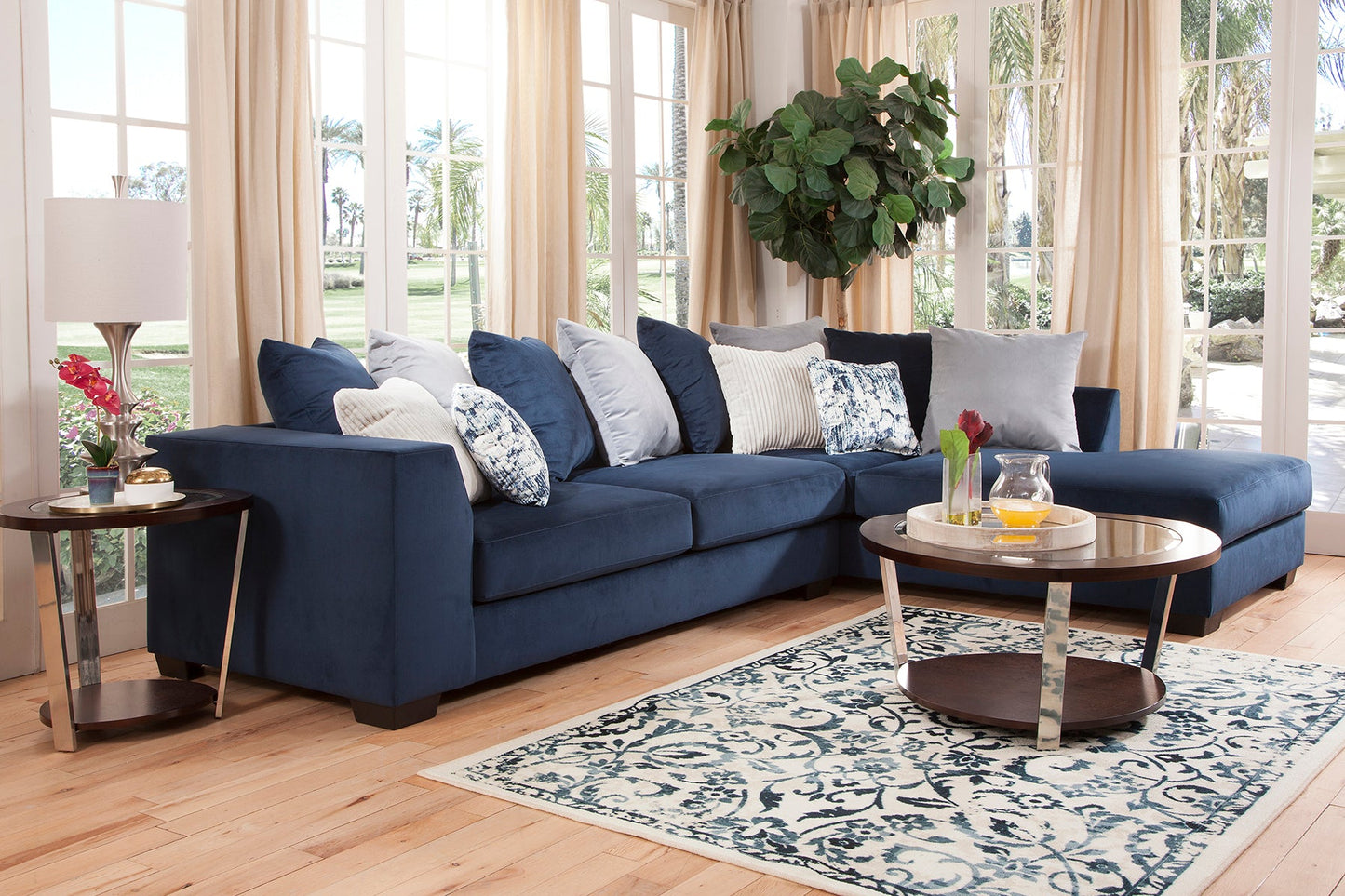 A317V8 Sectional and Ottoman Set