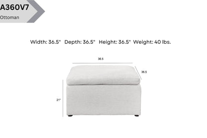 A360V7 Cocktail Ottoman