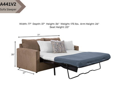 A441V2 Queen Sleeper Sofa - Brown