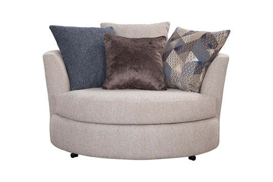 S317V4 Barrel Chair - Ivory