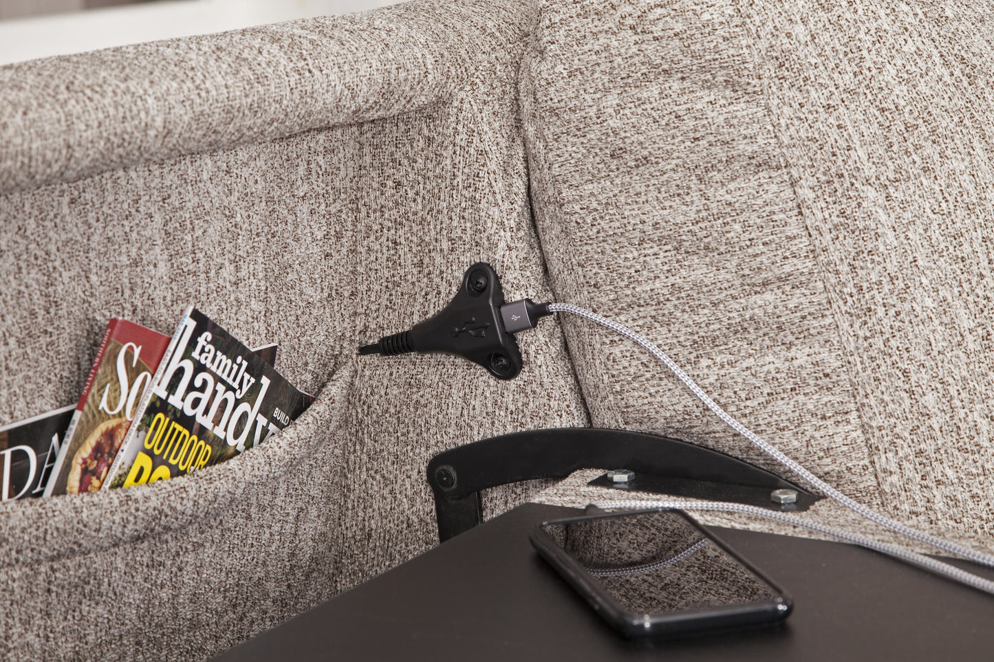S347V1 Sofa Sleeper - Salt and pepper