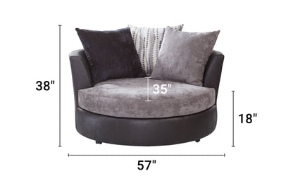 A317 Barrel Chair - Black