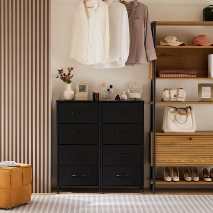 Drawers Dresser Chest of Drawers,Metal Frame and Wood Top
