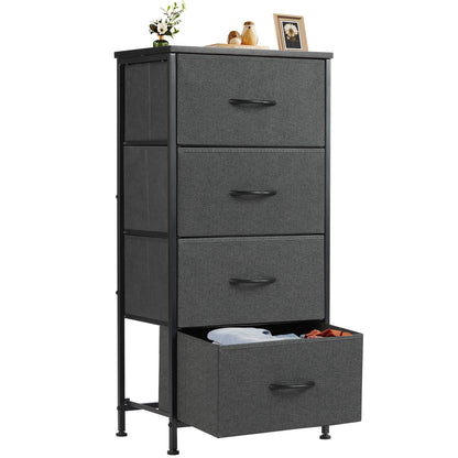 Drawers Dresser Chest of Drawers,Metal Frame and Wood Top
