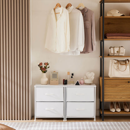 Drawers Dresser Chest of Drawers,Metal Frame and Wood Top