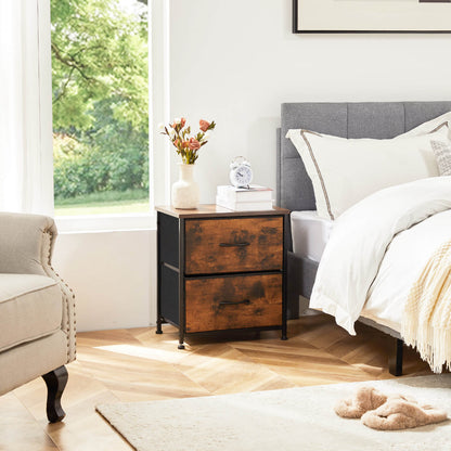 Drawers Dresser Chest of Drawers,Metal Frame and Wood Top
