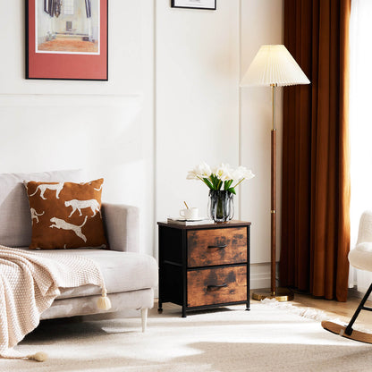 Drawers Dresser Chest of Drawers,Metal Frame and Wood Top