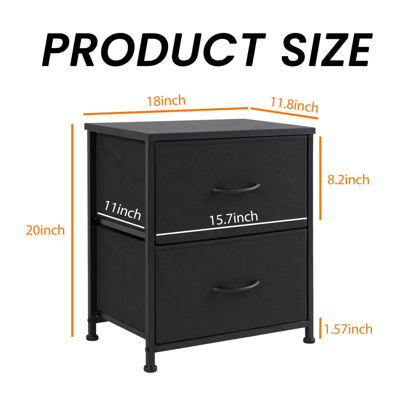 Drawers Dresser Chest of Drawers,Metal Frame and Wood Top