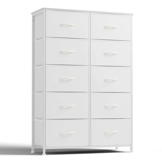 Dressers for Bedroom with 10 Drawers Storage Tower Tall Dresser Fabric Dressers
