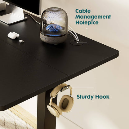 Electric Height Adjustable Standing Desk,Sit to Stand Ergonomic Computer Desk