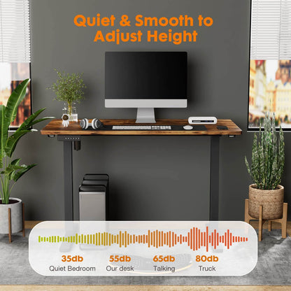 Electric Height Adjustable Standing Desk,Sit to Stand Ergonomic Computer Desk