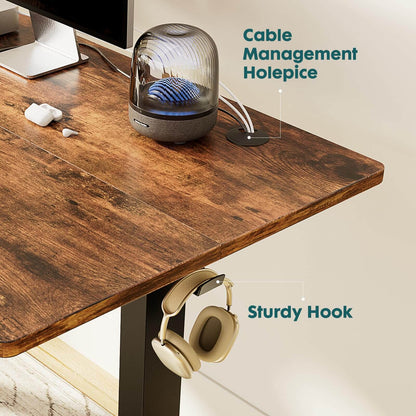Electric Height Adjustable Standing Desk,Sit to Stand Ergonomic Computer Desk