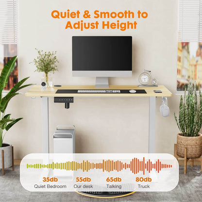 Electric Height Adjustable Standing Desk,Sit to Stand Ergonomic Computer Desk
