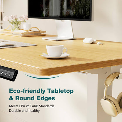 Electric Height Adjustable Standing Desk,Sit to Stand Ergonomic Computer Desk