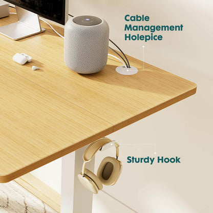 Electric Height Adjustable Standing Desk,Sit to Stand Ergonomic Computer Desk