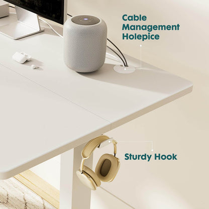 Electric Height Adjustable Standing Desk,Sit to Stand Ergonomic Computer Desk