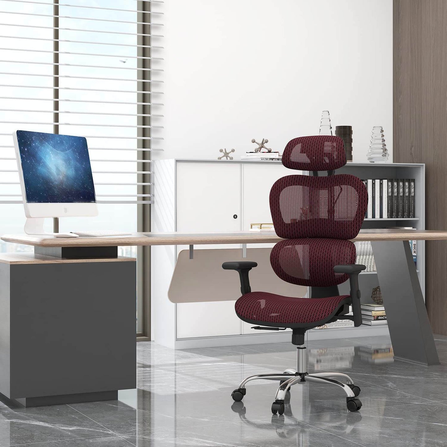 Large High Back Computer Chair with Dynamic Lumbar Support, Tilt and Lock Office Chair, 3D Adjustable Headrest and Armrests