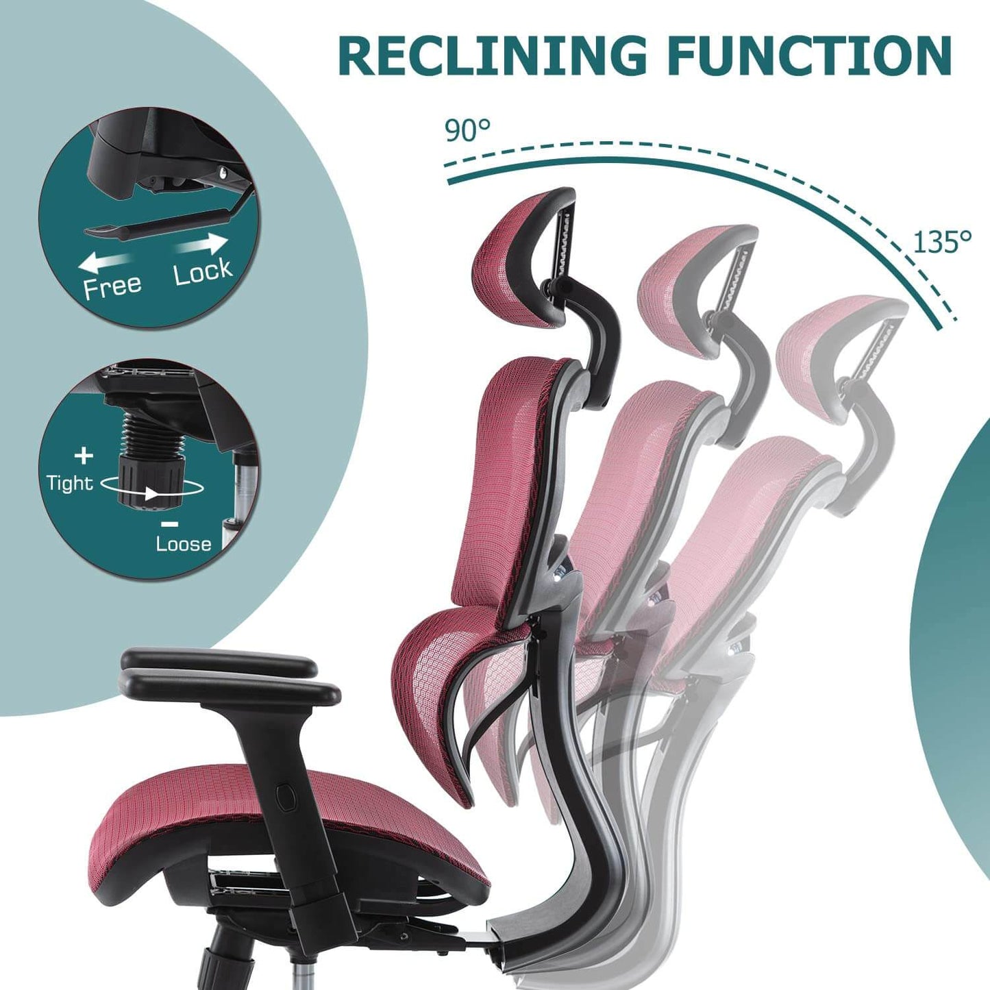 Large High Back Computer Chair with Dynamic Lumbar Support, Tilt and Lock Office Chair, 3D Adjustable Headrest and Armrests
