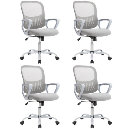 Mid-Back Task Chair with Lumbar Support,Ergonomic Home Office Desk Chairs