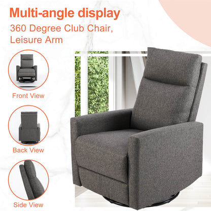 Rocking Chair Nursery, Swivel Rocker Recliner Chair, Nursery Rocking Chairs, Manual Upholstered Seating Recliner