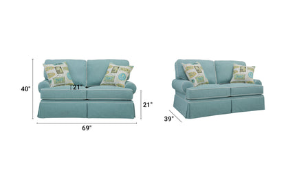 S275A Loveseat - Aqua