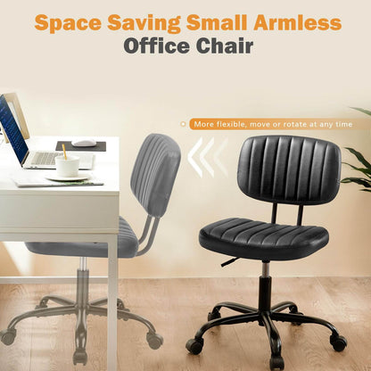 Adjustable Height 360° Rolling Swivel Computer Task Chair without Arm